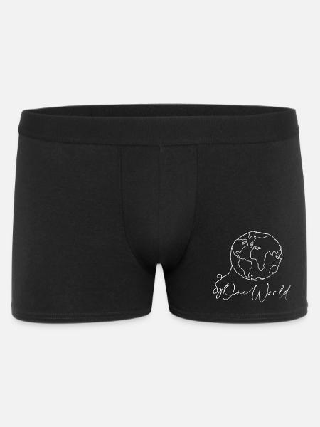 World - Men's Boxer Shorts - black