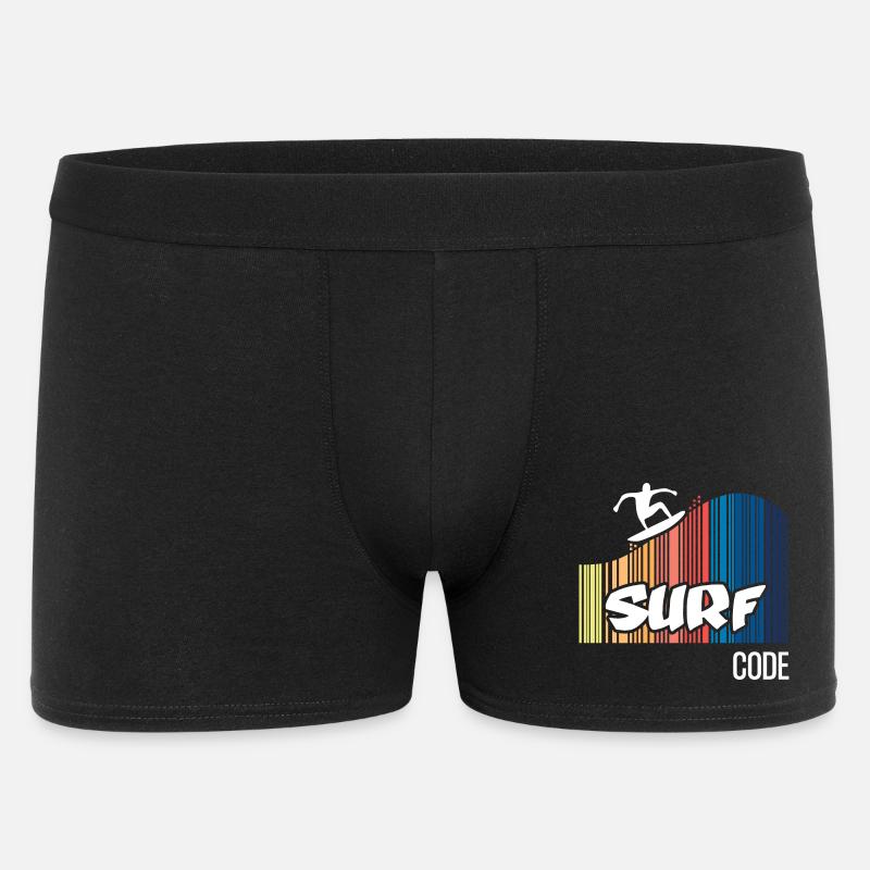 Surf Code (dark) - Men's Boxer Shorts - black