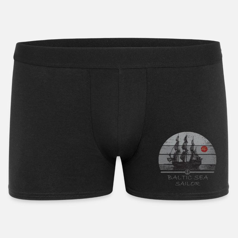 DarssCoast - Baltic Sea Sailor - Männer Boxer Shorts - Schwarz