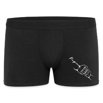 Father and Son Baby Matching Clothing Set - Men's Boxer Shorts - black - Front