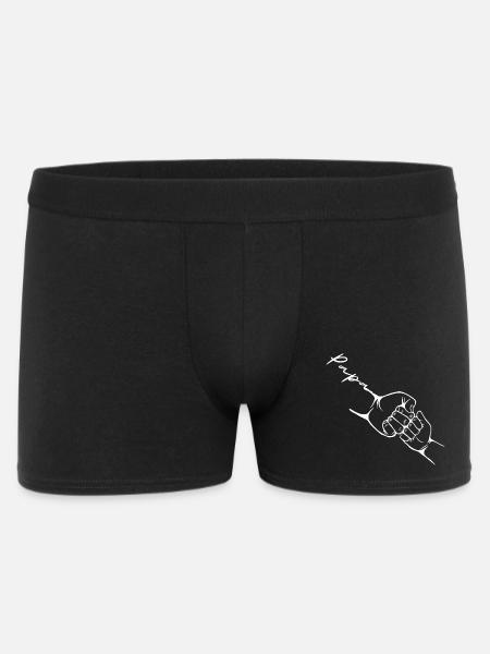 Vater und Sohn Baby Passendes Kleidungsset - Männer Boxer Shorts - Schwarz