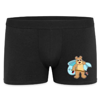 Pêche au poisson Bear Angler - Boxer Homme - noir - Devant