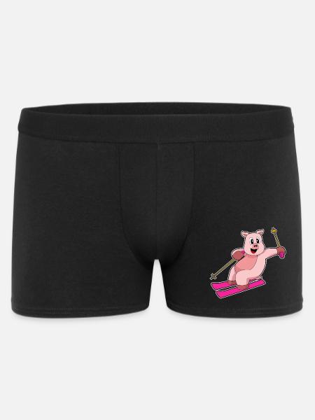 Pig Skier Ski - Boxer Homme - noir
