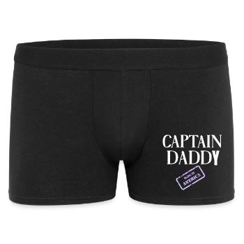 Captain Daddy fabriqué en Amérique - Boxer Homme - noir - Devant