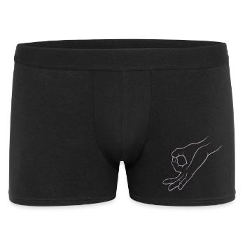 Trou de signalisation manuelle dans un jeu d’enfant - Boxer Homme - noir - Devant