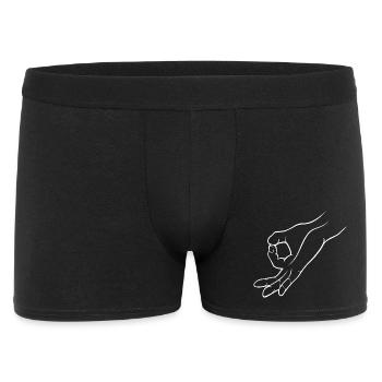 Trou de signalisation manuelle dans un jeu d’enfant - Boxer Homme - noir - Devant