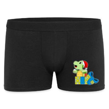 Turtle Christmas Packages - Men's Boxer Shorts - black - Front