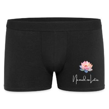 No Mud No Lotus Mindfulness Lotus Flower Shirt - Men's Boxer Shorts - black - Front