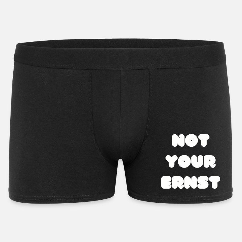 Not your Ernst Denglisch - Männer Boxer Shorts - Schwarz