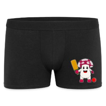 Mushroom Cricket Cricket Bat - Men's Boxer Shorts - black - Front