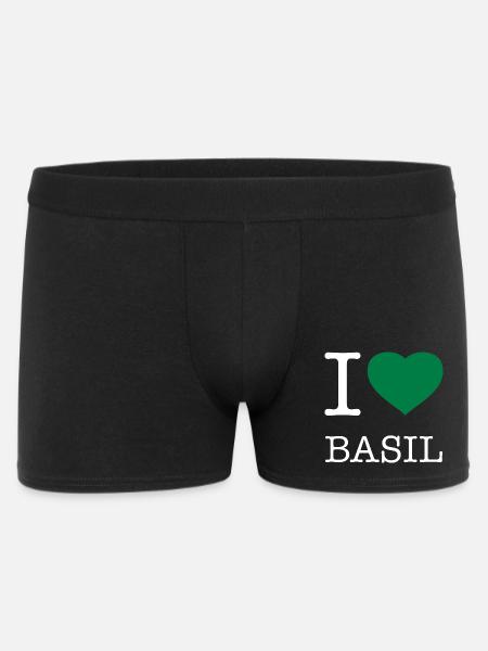 I LOVE BASIL Basilikum - Men's Boxer Shorts - black