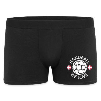we love handball denmark Sport Logo Team icon - Men's Boxer Shorts - black - Front