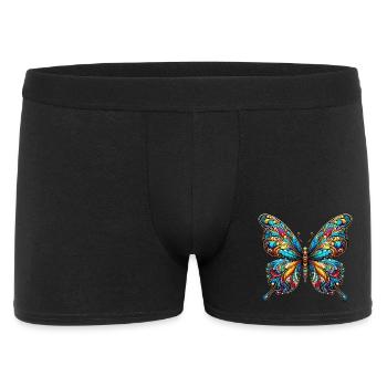 Schmetterling - Männer Boxer Shorts - Schwarz - Vorne