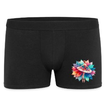 Balletttänzerin mit Tutu - Männer Boxer Shorts - Schwarz - Vorne