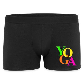 YOGA aux couleurs du printemps - Boxer Homme - noir - Devant