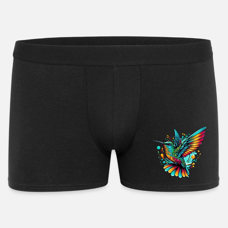 Kolibri - Männer Boxer Shorts - Schwarz