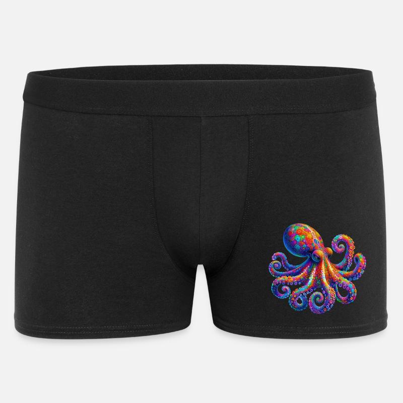 Pieuvre - Boxer Homme - noir