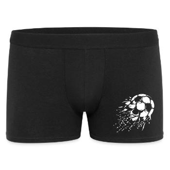 Soccer Shot Explosion Illustration Team Logo - Men's Boxer Shorts - black - Front