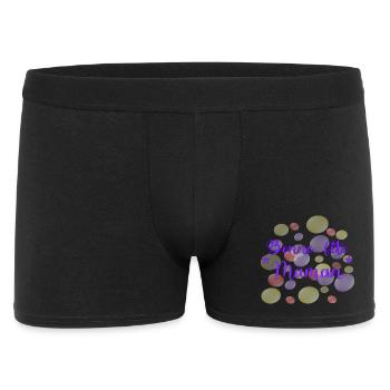 MOTHER'S DAY. HEART. HAPPY BIRTHDAY. MOM - Men's Boxer Shorts - black - Front