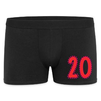 20. 20 YEARS. 20th ANNIVERSARY. 20 YEARS ANNIVERSARY. - Men's Boxer Shorts - black - Front