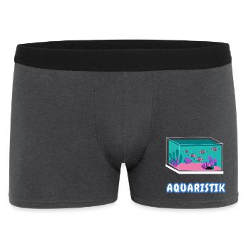 Aquarium lovers - Men's Boxer Shorts - charcoal grey - Front
