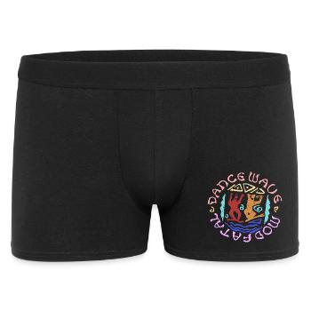 SHARKY OLDHOUSE dance wave mod fatal - Männer Boxer Shorts - Schwarz - Vorne