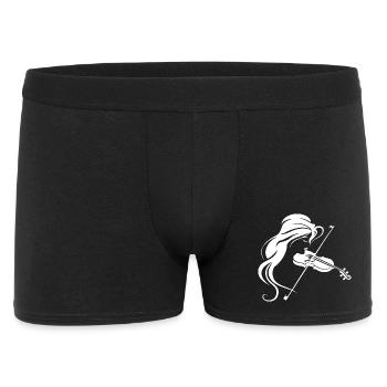 Fiddle Girl Drawing - Men's Boxer Shorts - black - Front