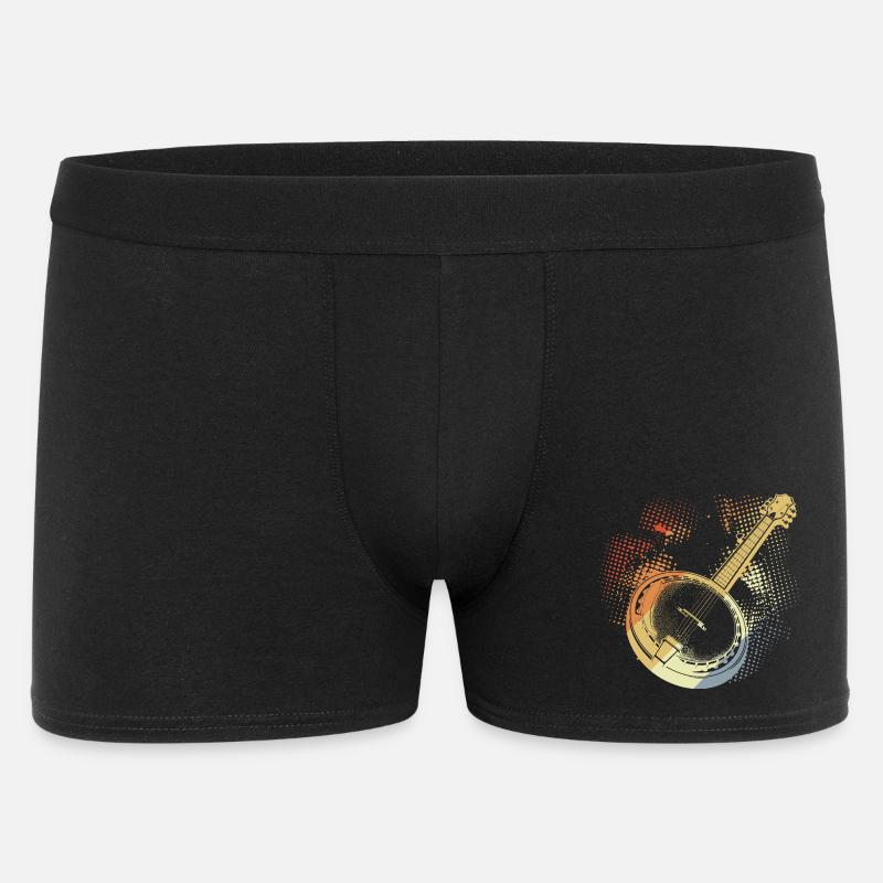Banjo Drawing Retro - Men's Boxer Shorts - black