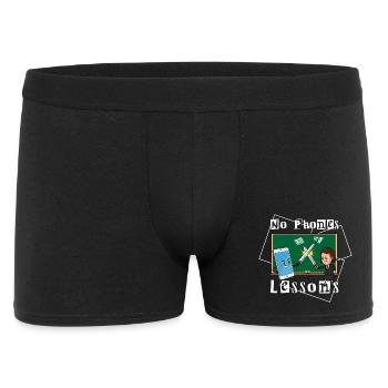No phones in my classes - Men's Boxer Shorts - black - Front