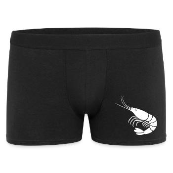 Minimalist Shrimp Silhouette Design - Men's Boxer Shorts - black - Front