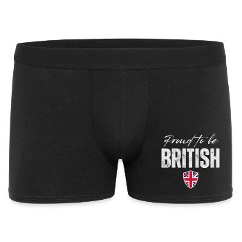 Proud British, Made in the UK - Men's Boxer Shorts - black - Front