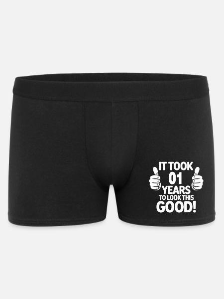 Celebratory 1st Birthday Hands Graphic - Men's Boxer Shorts - black