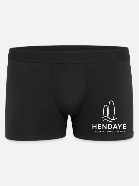 Motif Nature hendaye - Boxer Homme - noir