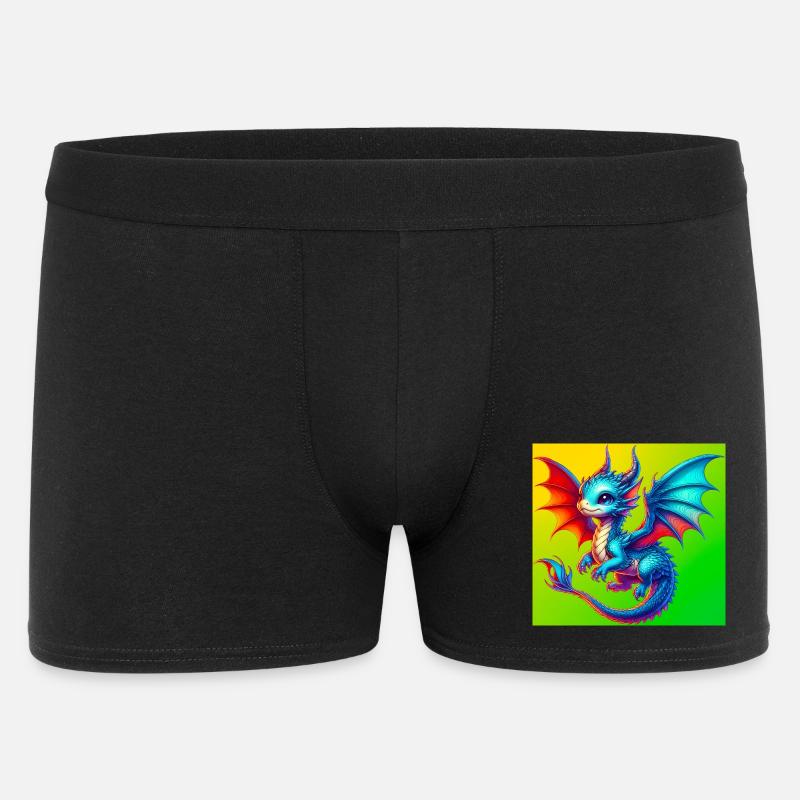 Drache - Männer Boxer Shorts - Schwarz