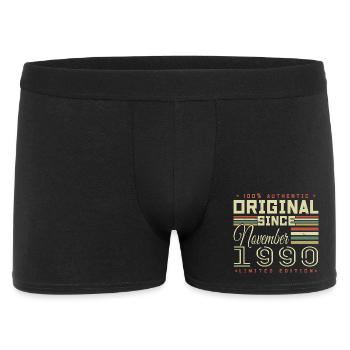 November 1990 Birthday Gift - Men's Boxer Shorts - black - Front