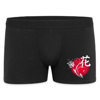 White Flower from Japan - Men's Boxer Shorts - black - Front