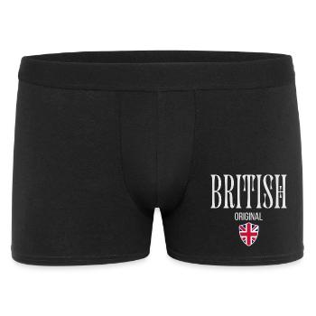 Original Royaume-Uni, j’adore le Royaume-Uni - Boxer Homme - noir - Devant