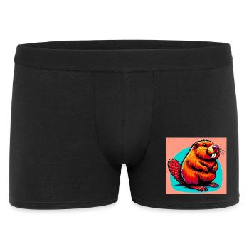 Bieber - Männer Boxer Shorts - Schwarz - Vorne