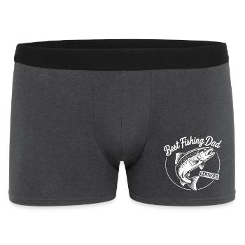 Meilleur pêcheur certifié - Boxer Homme - charbon - Devant
