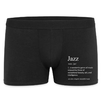 Musique Jazz Drôle Définition Drôle Musicien de Jazz - Boxer Homme - noir - Devant