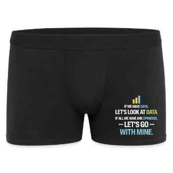 Regardons les données - Data Science Statistiques Données - Boxer Homme - noir - Devant