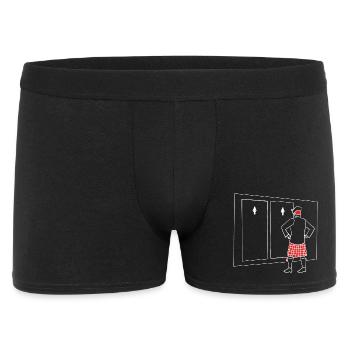 Kilt Scotland Scotland Tartan Skirt - Men's Boxer Shorts - black - Front