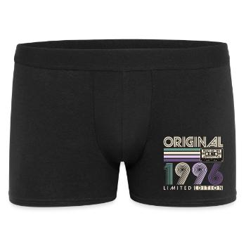  1996 Jahrgang Retro 30. Geburtstag Geschenk - Männer Boxer Shorts - Schwarz - Vorne
