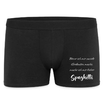 Je pensais aux spaghettis - Boxer Homme - noir - Devant