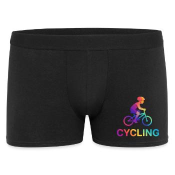 Vibrant Gradient Cyclist Kid Child - Männer Boxer Shorts - Schwarz - Vorne