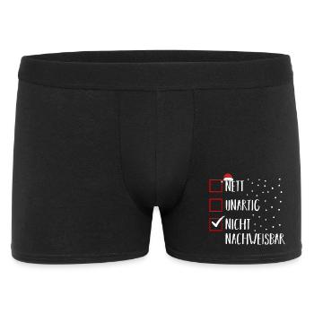 Santa Claus Christmas Time Naughty Christmas - Men's Boxer Shorts - black - Front