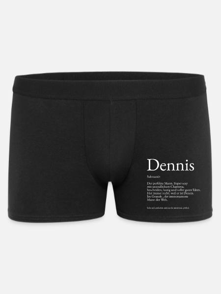 Dennis Dictionary Explanation First name Dennis - Men's Boxer Shorts - black
