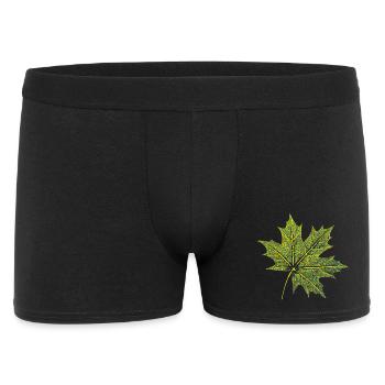 Feuille d’érable - Forêt et nature BOTANIK - Boxer Homme - noir - Devant