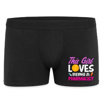 Apotheker Pharmazeutisch-technischer - Männer Boxer Shorts - Schwarz - Vorne