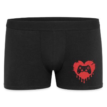 Video Games Funny Valentines Day Gamer - Boxer Homme - noir - Devant